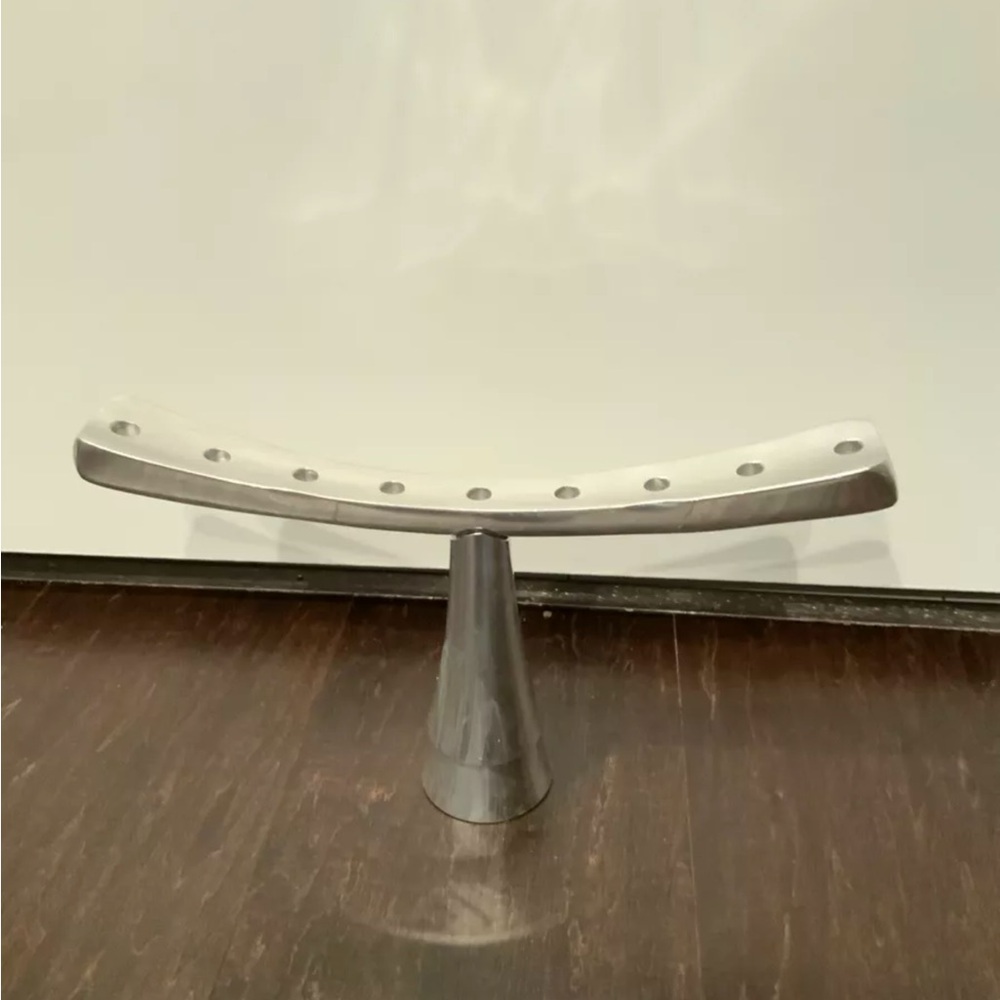 Nambe Marilyn Davidson, 2004, Shiny MCM Menorah, #751, 12 X 7 inches